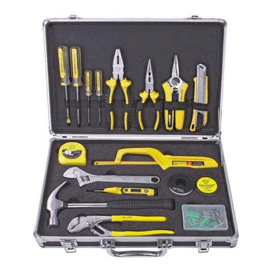 18PCS High-quality Aluminum Box Home-use Tool Set