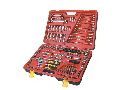 Cr-V 150PCS Master Tool Set 1/4″ 3/8″ 1/2″