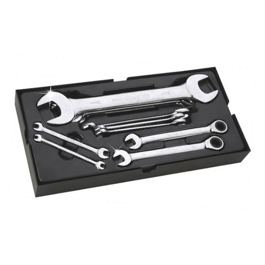 Cr-v 10PCS. Metric Full Polished Wrench