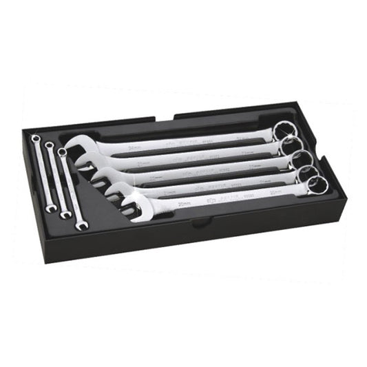 Cr-v 8PCS.Metric Full Polished Combination Wrench