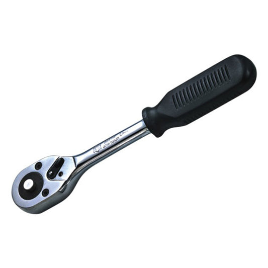 Ratchet Wrench with Black Rubber Handle